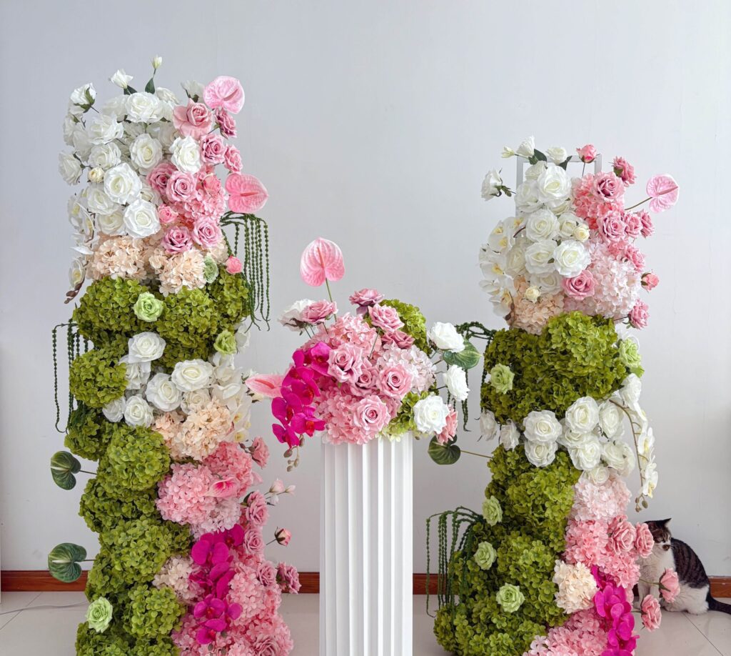artificial flower storage for silk latex and plastic flowers