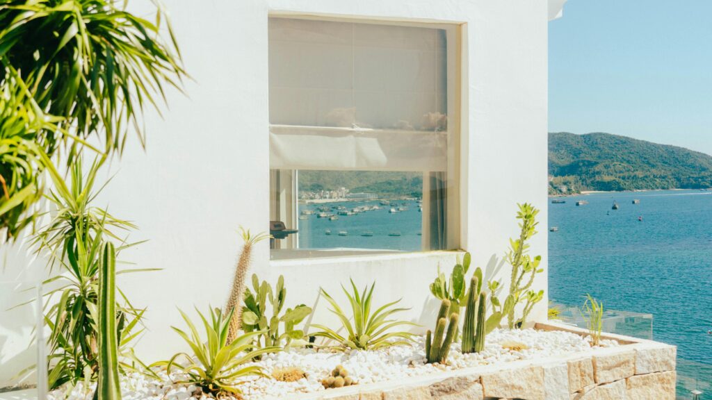 artificial plants for outdoors with uv protection exposed to sunlight