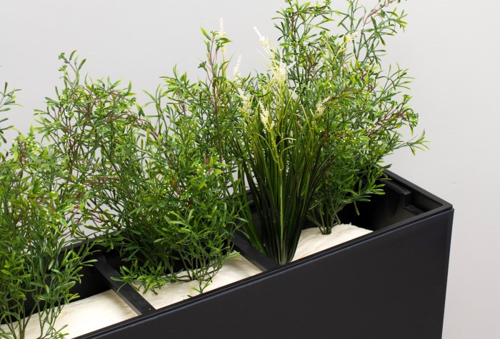 how to secure artificial plants in pots and hide foam cement and filler