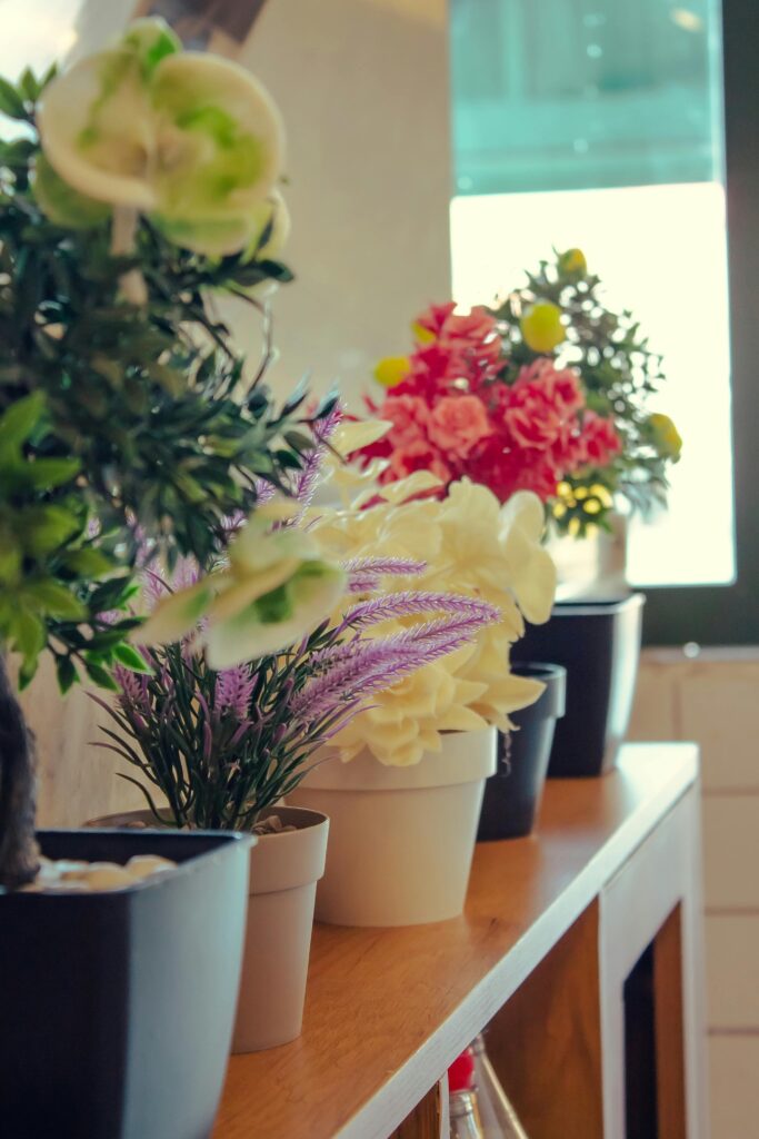 reuse longevity and lower replacement frequency for artificial flowers