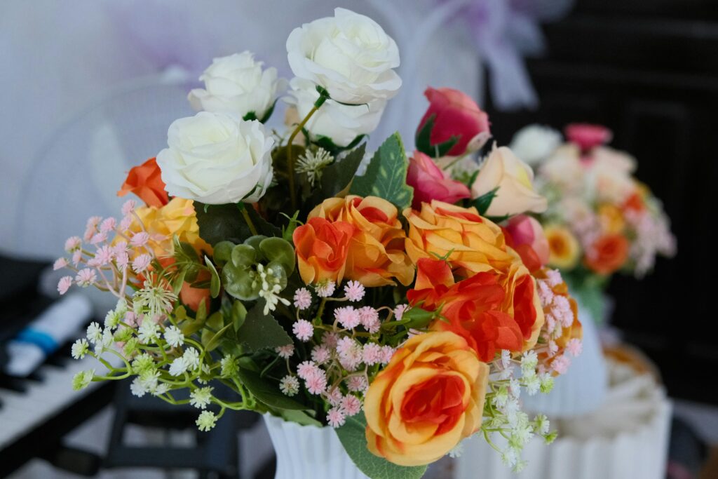 where artificial flowers reduce waste in hotels retail and event projects