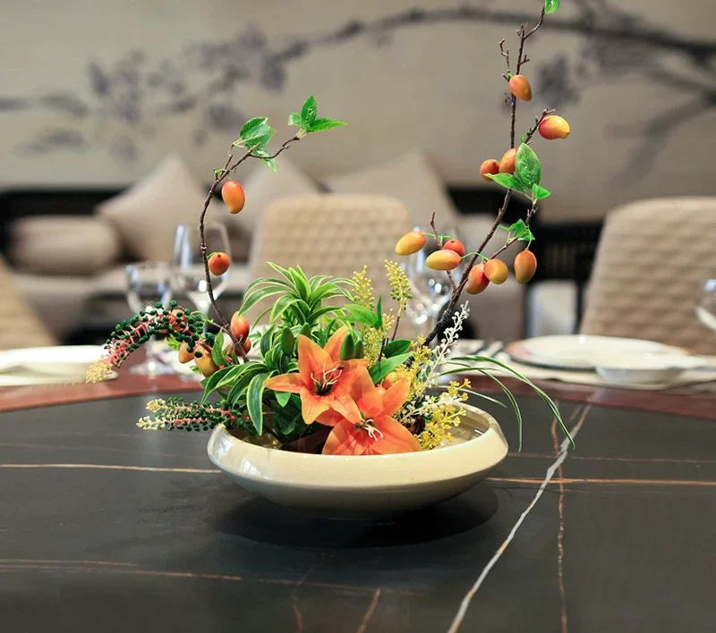 artificial flowers for restaurants luxury dining decoration