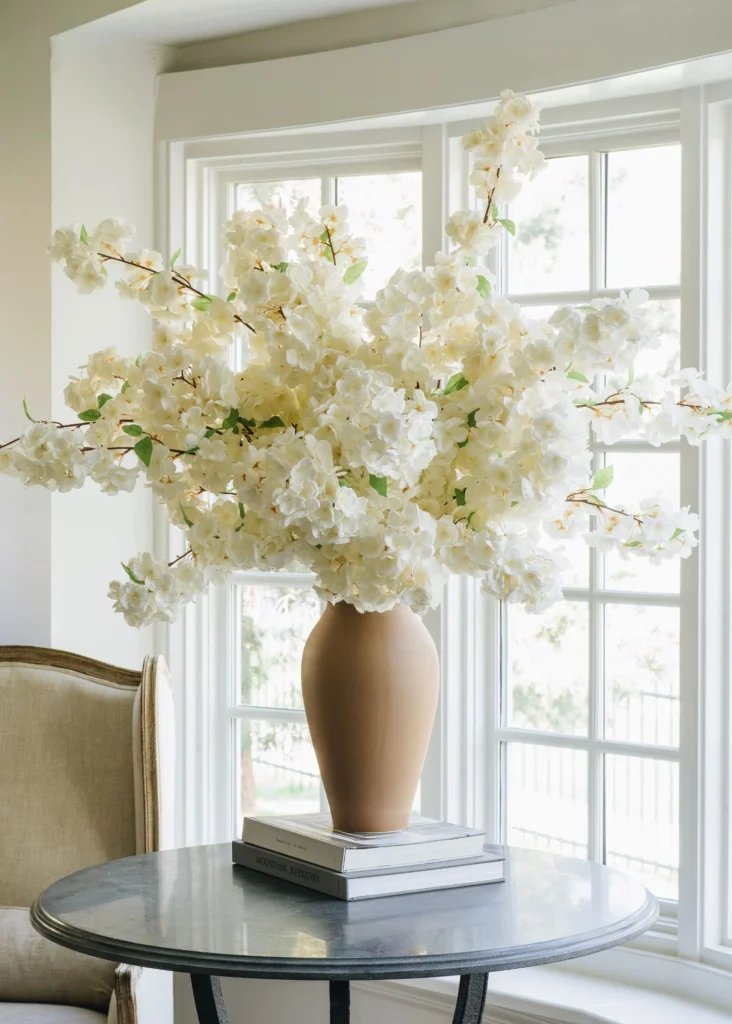 how to arrange fake flowers so they stay upright