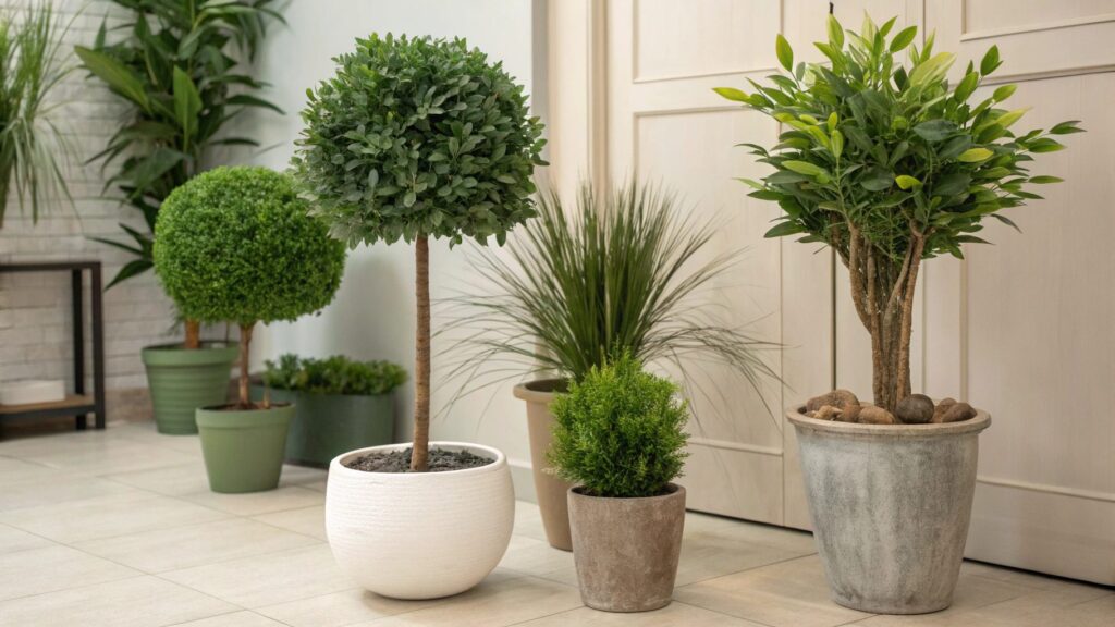 what to use to fill a fake plant pot for stable display
