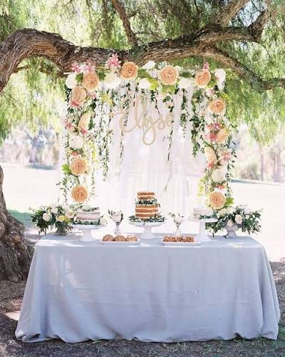 artificial flower garland ideas for wedding arches tables and backdrops