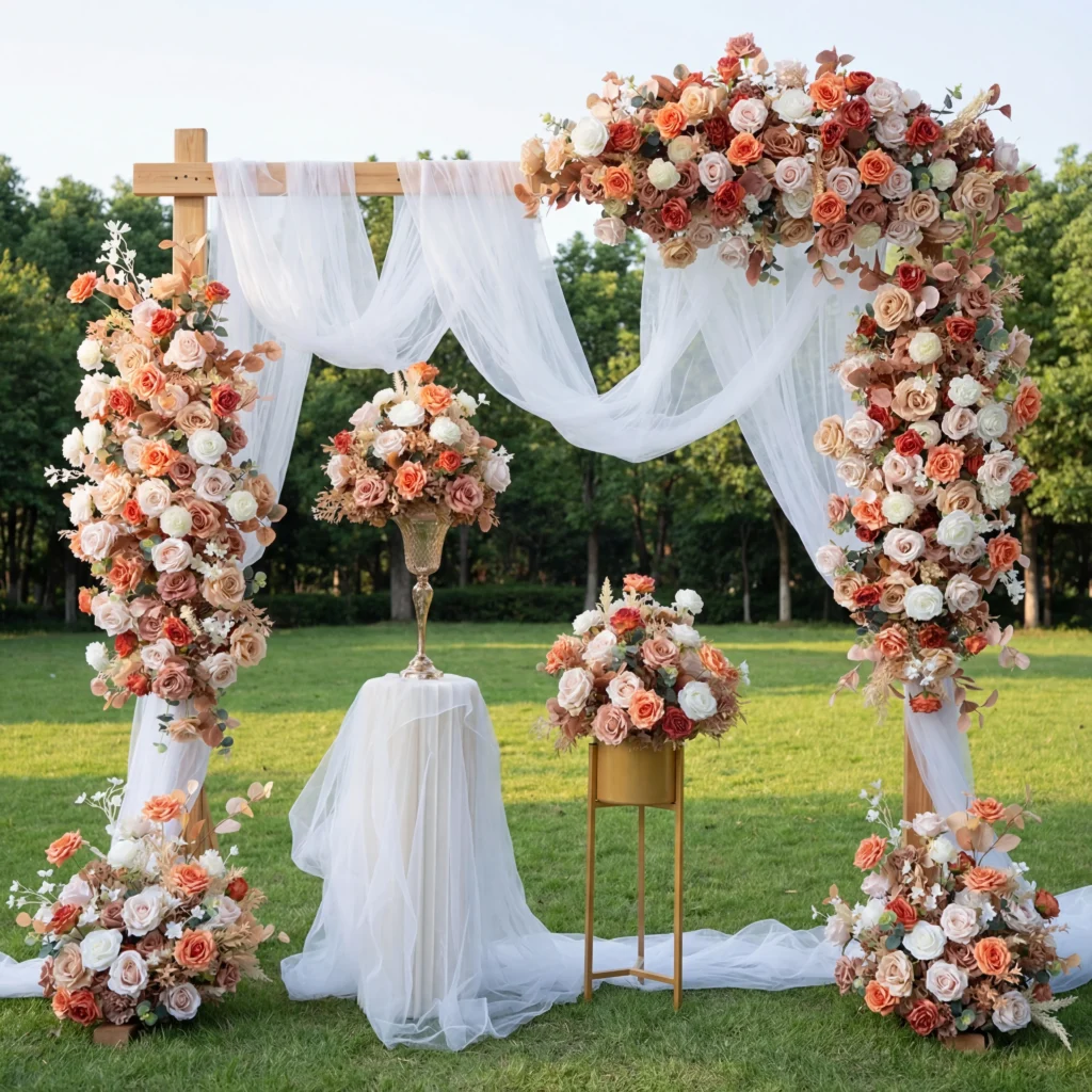 artificial best flowers for wedding arch realistic wholesale decor