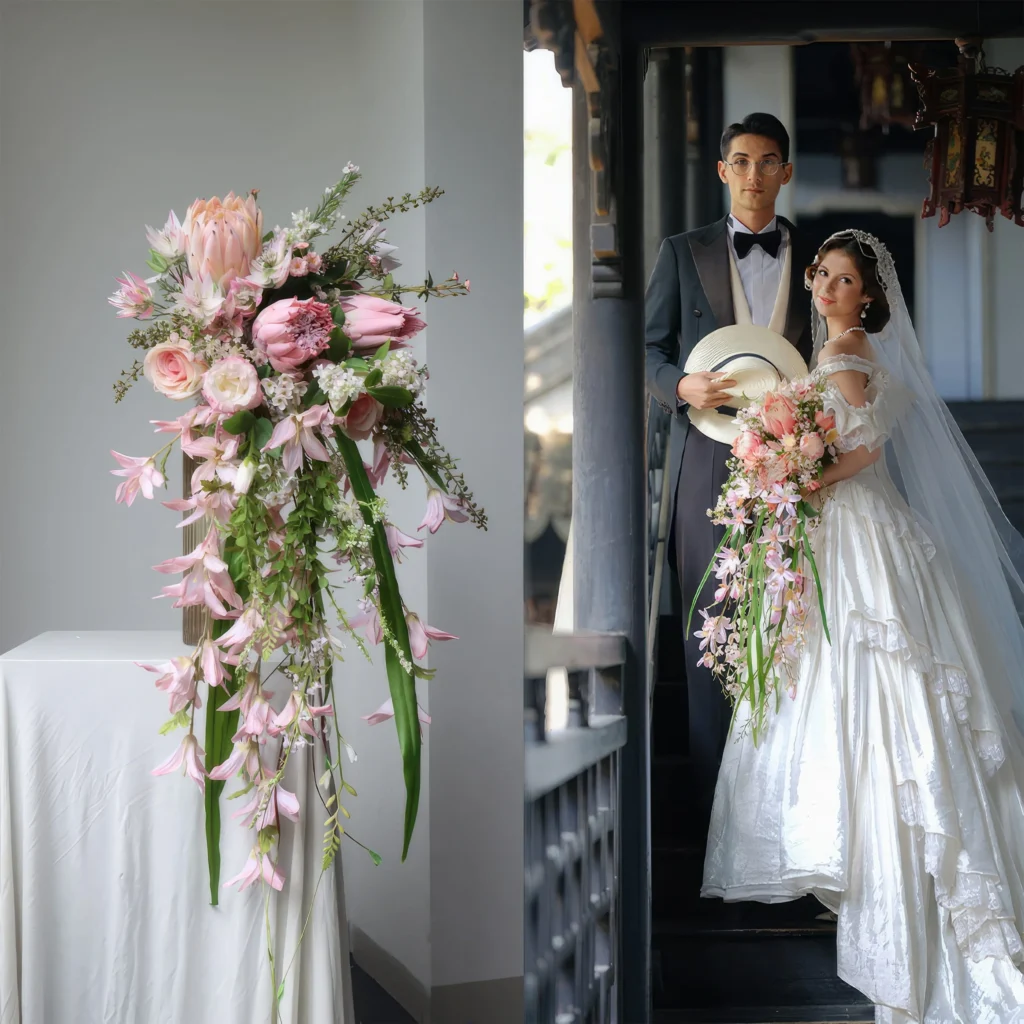 best artificial flowers for wedding bouquets for realistic bridal photos