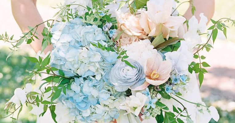 best artificial flowers for wedding bouquets with rose peony hydrangea and greenery