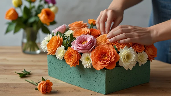 can you use floral foam outside for artificial flowers