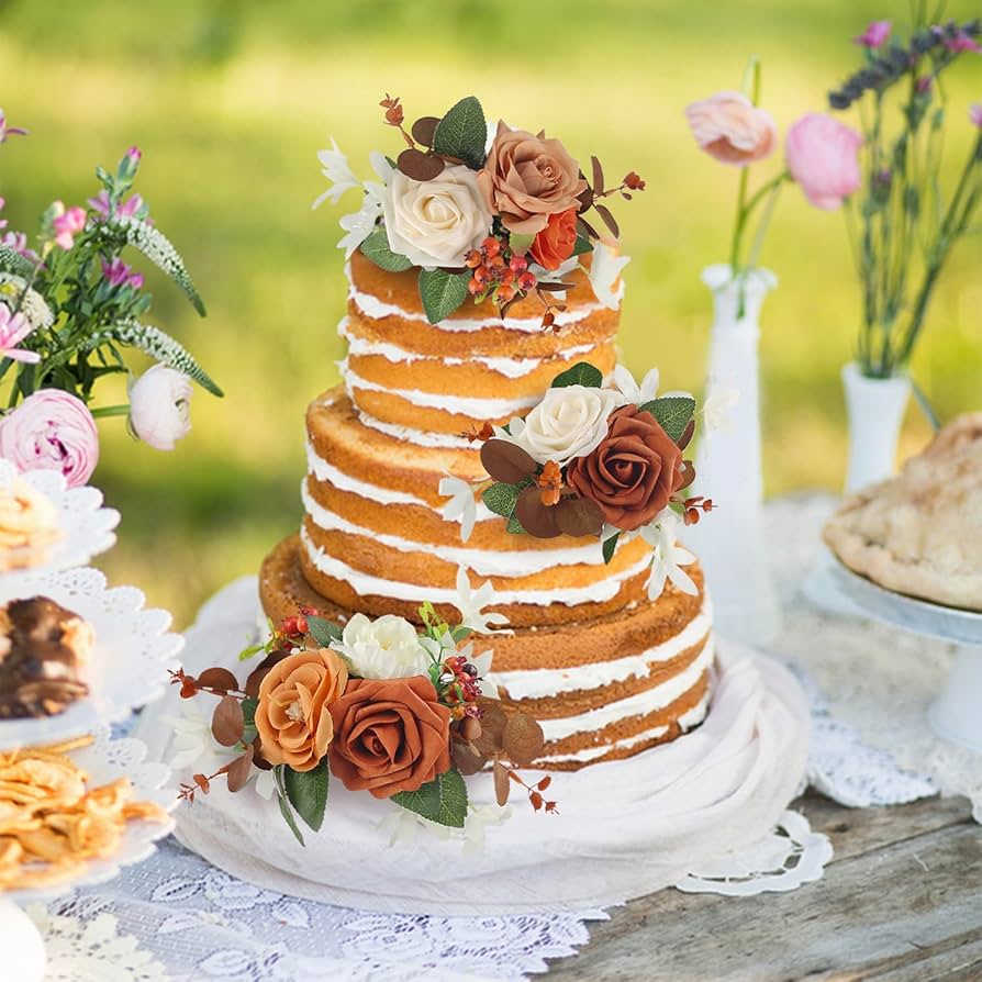 fake flowers for cake decorating wholesale supplier samples