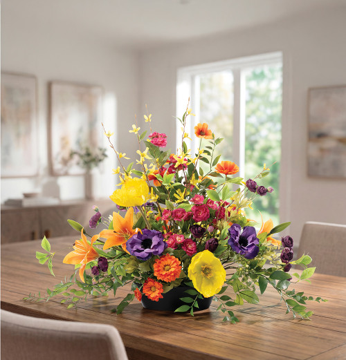faux restaurant flower centerpieces reduce maintenance costs
