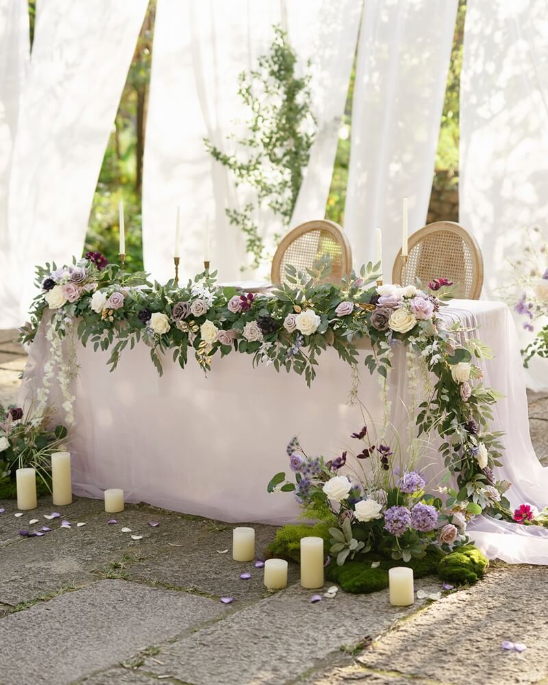 how to choose artificial flower garland length fullness and style