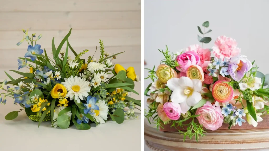 real cost difference between artificial and fresh event flowers