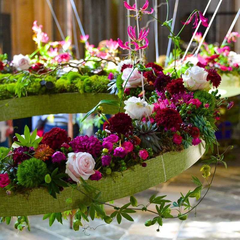 secure artificial flowers when asking can you use floral foam outside