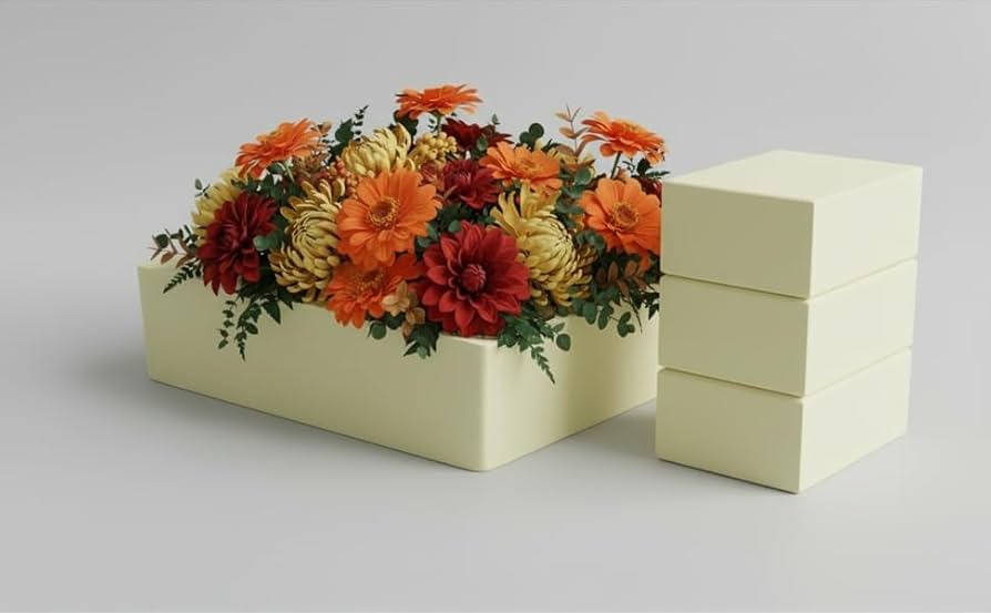 can you use floral foam outside for temporary artificial flower display