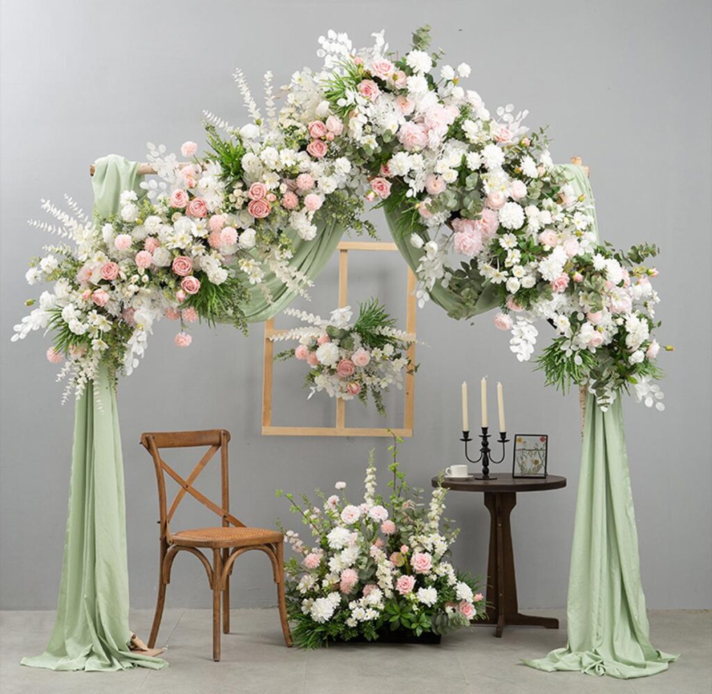 best flowers for wedding arch cost fresh vs artificial flowers