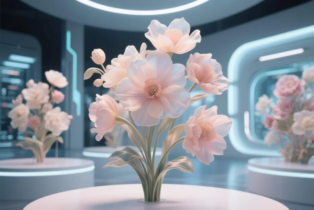 why do artificial flowers look fake at first sight glossy petals and flat color