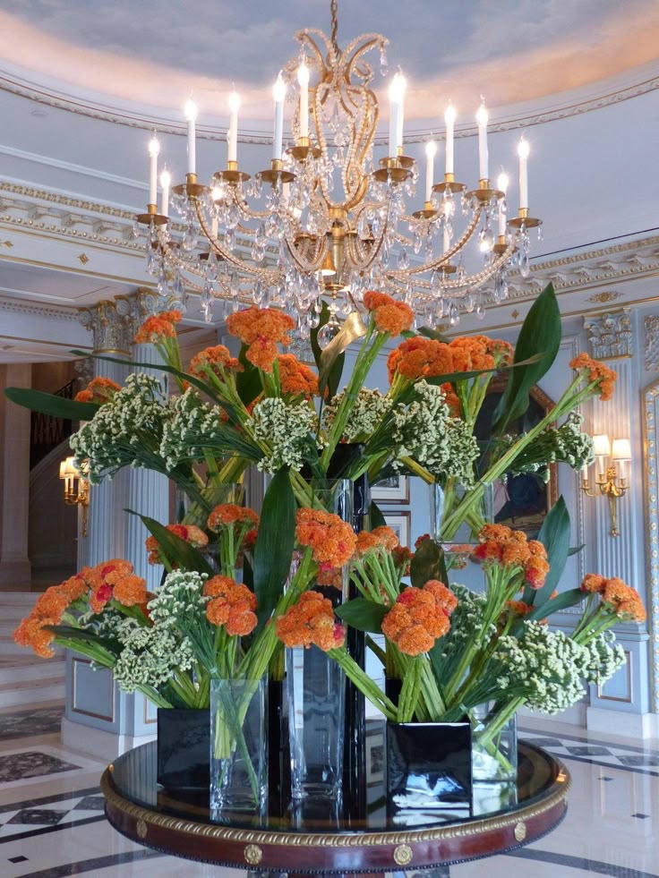 brand style artificial flower arrangements for hotel lobby design