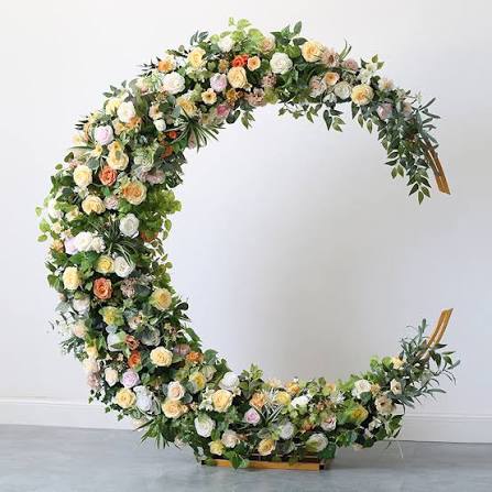 faux greenery for events mixed with artificial flowers