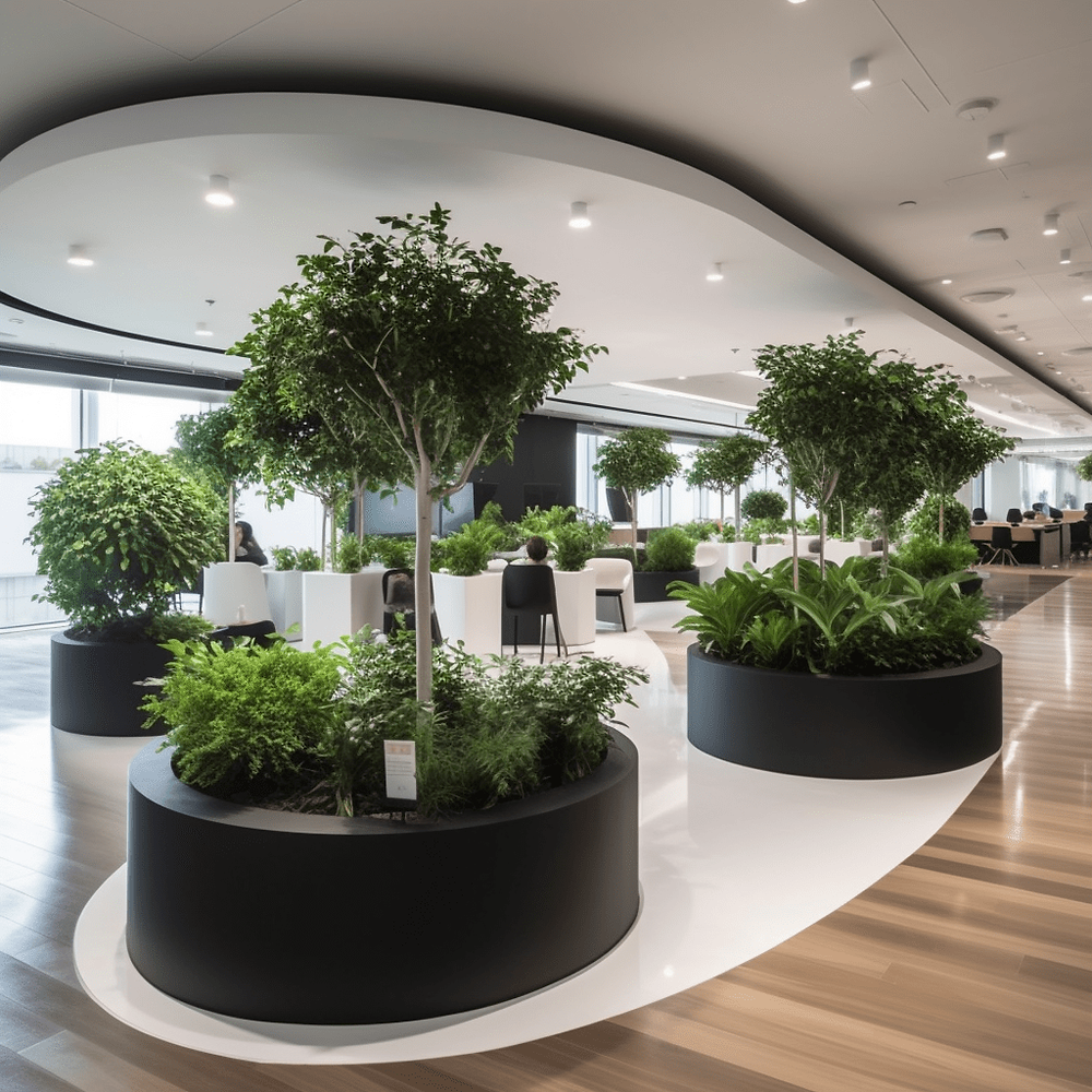 best artificial plants for office decoration in reception meeting room and open office