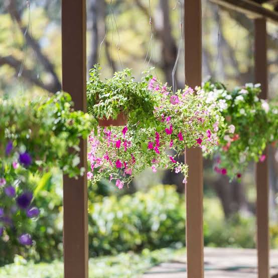 Outdoor Artificial Hanging Plants Material for Sun and Rain outdoor artificial hanging plants material for sun and rain