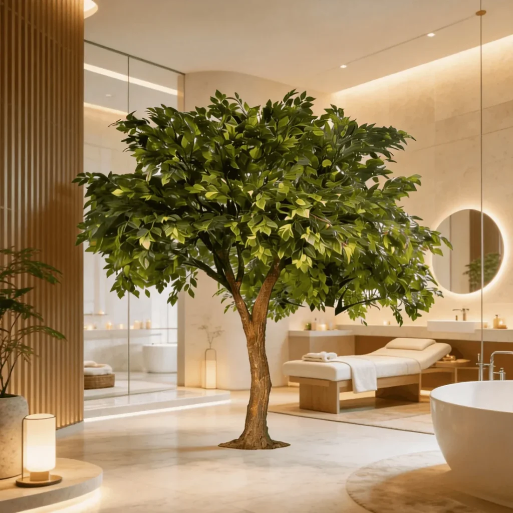 wholesale sourcing of large artificial trees for business interiors and commercial projects