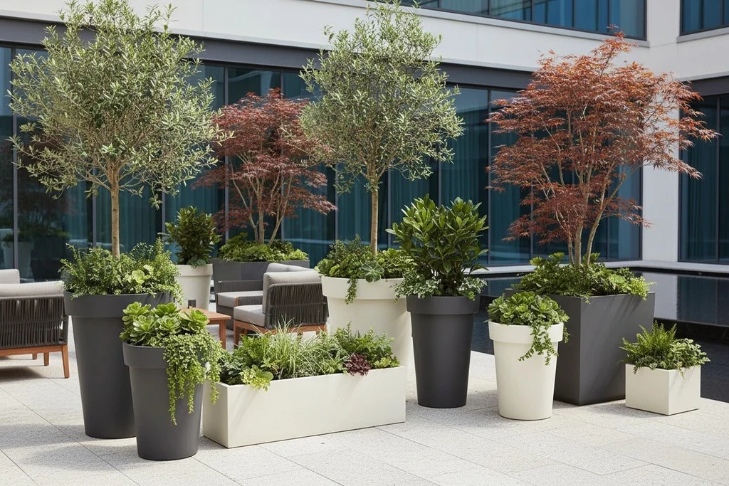 Best outdoor artificial plants for business at hotel entrances and patios