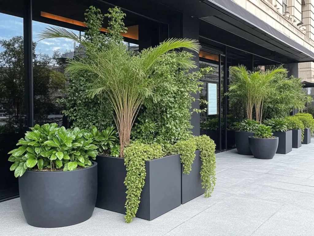 Outdoor artificial plants for business for hotels and restaurants