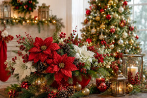 ![Artificial Christmas flowers for celebrations](http://botanicblossoms.com/wp-content/uploads/2024/10/Why-Choose-Artificial-Christmas-Flowers-for-Your-Holiday-Celebrations.jpg "Artificial Christmas Flowers")