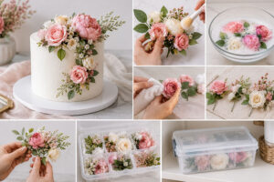 ![Reusable artificial flowers for cakes](http://botanicblossoms.com/wp-content/uploads/2024/11/Can-Artificial-Flowers-for-Cake-Decoration-Be-Reused.jpg "Reusable Artificial Flowers for Cakes")