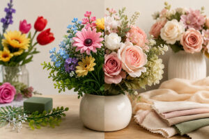 ![Difference between artificial and silk flowers](http://botanicblossoms.com/wp-content/uploads/2024/11/Understanding-the-Difference-Between-Artificial-Flowers-and-Silk-Flowers.jpg "Artificial vs Silk Flowers")