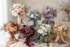 ![Colorful silk flower bouquets showcasing elegant pastel and vibrant color combinations](http://botanicblossoms.com/wp-content/uploads/2025/05/Best-Color-Combinations-for-Silk-Flower-Bouquets.jpg "Silk Bouquet Colors")