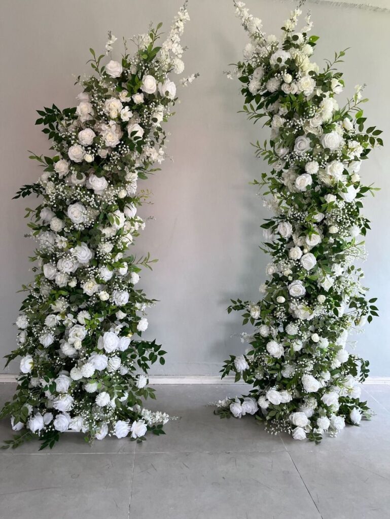 Artificial Wedding Flower Arch with Silk Blooms Artificial wedding flower arch with silk blooms