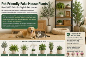 ![Pet friendly fake house plants for stylish homes with pets](http://botanicblossoms.com/wp-content/uploads/2025/06/Pet-Friendly-Fake-House-Plants-–-Best-2025-Picks-for-Stylish-Pet-Homes.jpg "Pet Friendly Plants")