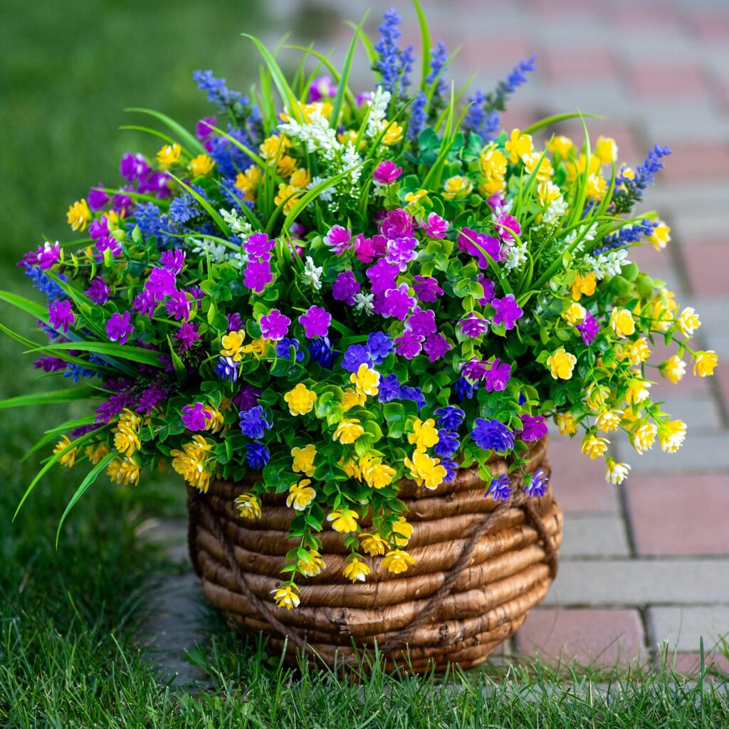 Outdoor Artificial Flowers with UV Protection