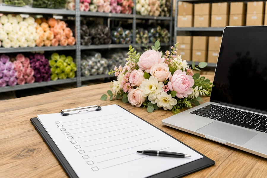 Artificial flower supplier checklist highlighting critical red flags buyers often miss