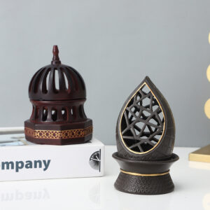 European-style New Resin Craft Mini Incense Burner Creative Openwork Aromatherapy Stand Ornament Minimalist Desktop Decor Manufacturer Wholesale