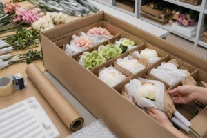 ![Artificial flowers packed securely for damage-free shipping and safe delivery](https://botanicblossoms.com/wp-content/uploads/2025/12/How-to-Pack-Artificial-Flowers-for-Shipping—13-Damage-Proof-Hacks.webp "Damage-Free Flower Shipping")