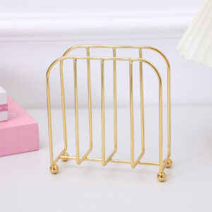 gold metal napkin holder modern wire tissue stand