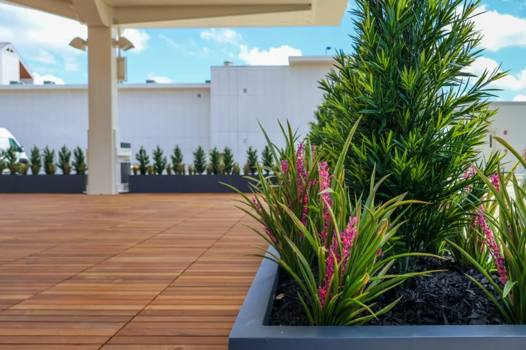 uv spray for artificial flowers reapplication timing outdoor commercial cleaning routine extends fake flower lifespan without shine