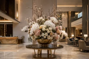 ![Luxury artificial flower arrangements styled for elegant hotel lobbies](http://botanicblossoms.com/wp-content/uploads/2026/07/Artificial-Flower-Arrangement-Ideas-for-Hotel-Lobbies-That-Look-Luxury.webp "Luxury Hotel Flowers")