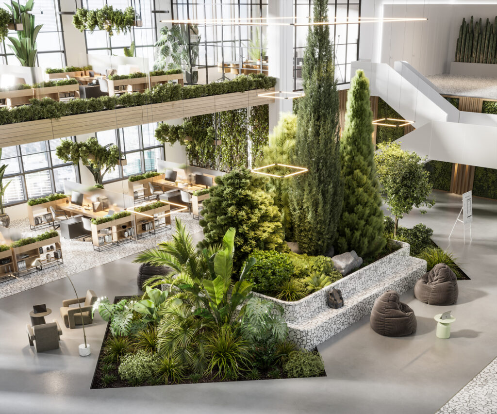 Commercial artificial greenery products for professional interiors and hospitality projects