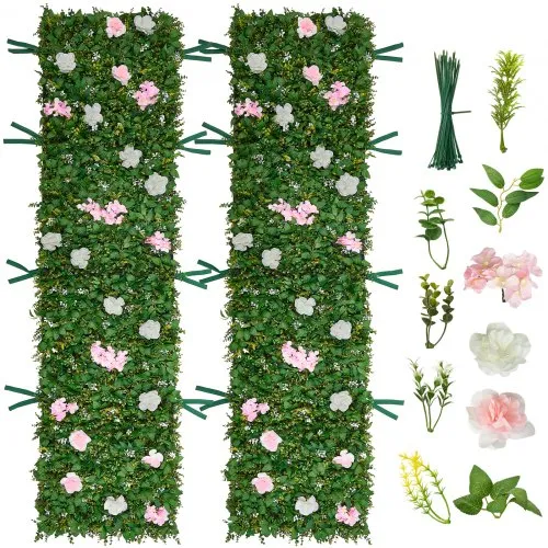 artificial flower wall backdrop density backing size and color quality inspection