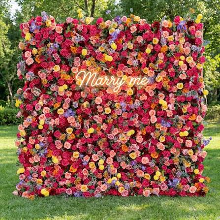 custom artificial flower wall backdrop wholesale sampling production and quality control