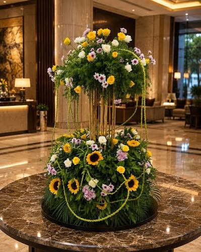 Commercial Artificial Flower Displays for Hotels commercial artificial flower displays for hotels