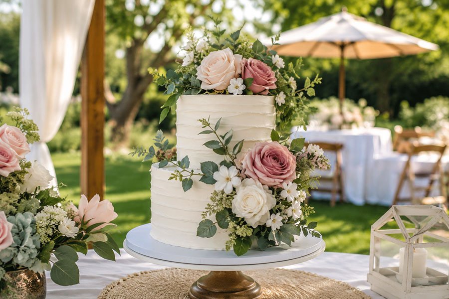 Are Cakes with Artificial Flowers Suitable for Outdoor Display? What Precautions Should Be Taken?