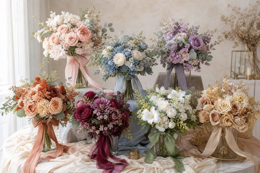 Best Color Combinations for Silk Flower Bouquets