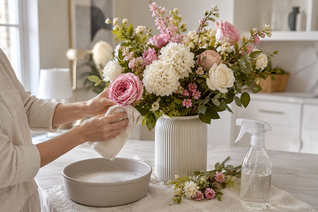 Can Artificial Flowers Be Washed?