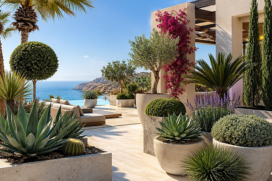 Full-Sun Killers: Best Outdoor Artificial Plants for Coastal & Desert Sites