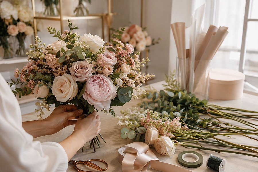 Gorgeous Guide: How to Make a Bouquet with Silk Flowers (DIY + B2B Styling Tips)